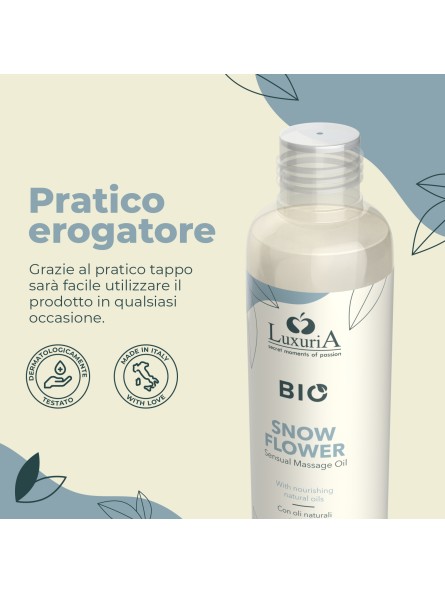 Olejek Do Masażu Luxuria Bio Oil Snow Flower 100 Ml IntimateLine