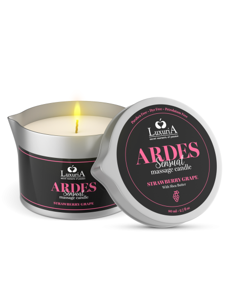 Luxuria Ardes Massage Candle Strawberry Grapes 80Ml IntimateLine