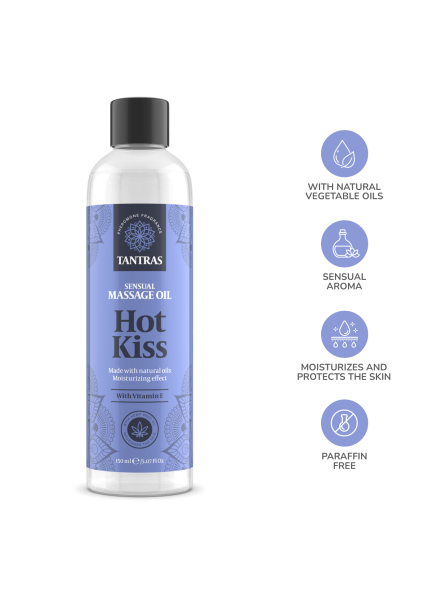 Olejek Do Masażu Tantras Love Oil Hot Kiss 150Ml IntimateLine