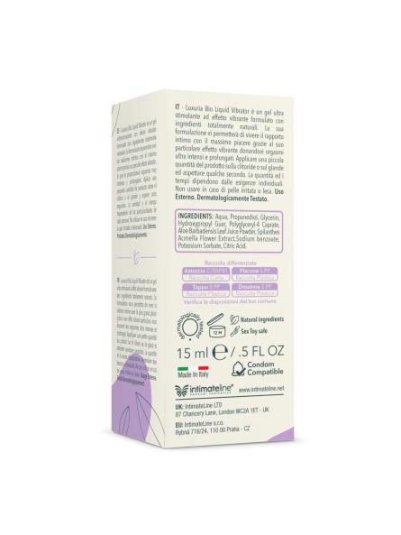 Żel Stymulujący Luxuria Bio Liquid Vibrator 15 Ml IntimateLine