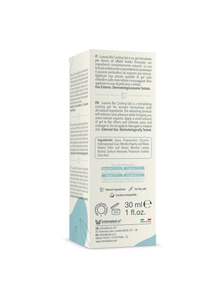 Żel Stymulujący Luxuria Bio Cooling Gel 30 Ml IntimateLine