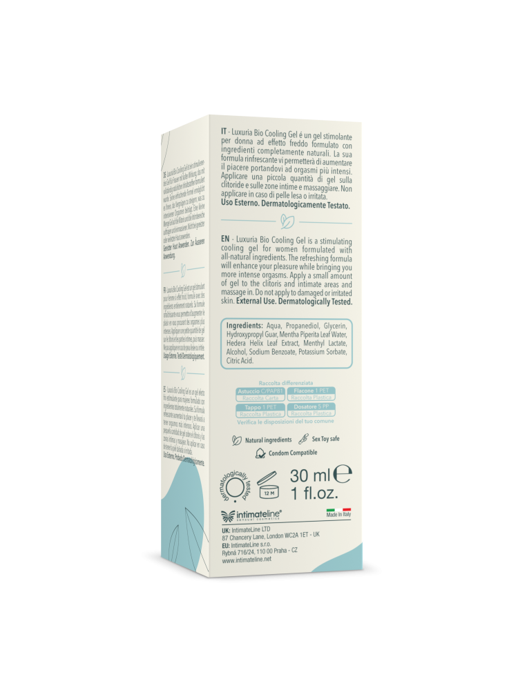 Żel Stymulujący Luxuria Bio Cooling Gel 30 Ml IntimateLine