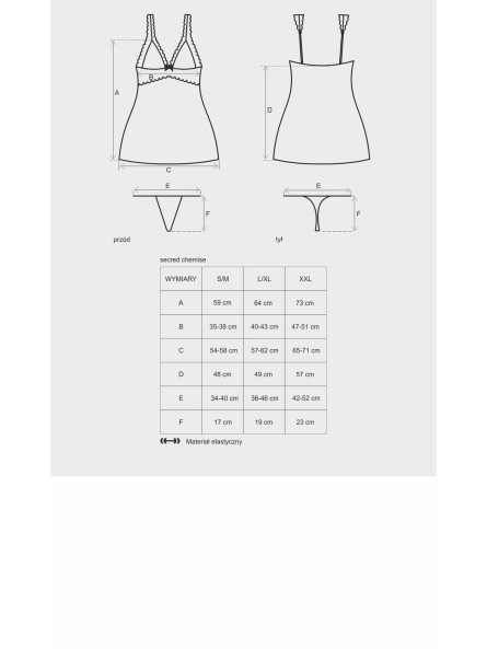 Koszulka Ze Stringami Secred L/Xl Obsessive