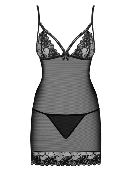 Koszulka Nocna Ze Stringami Wonderia S/M Obsessive