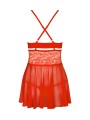 838-Bab-3 Babydoll Ze Stringami L/Xl Obsessive