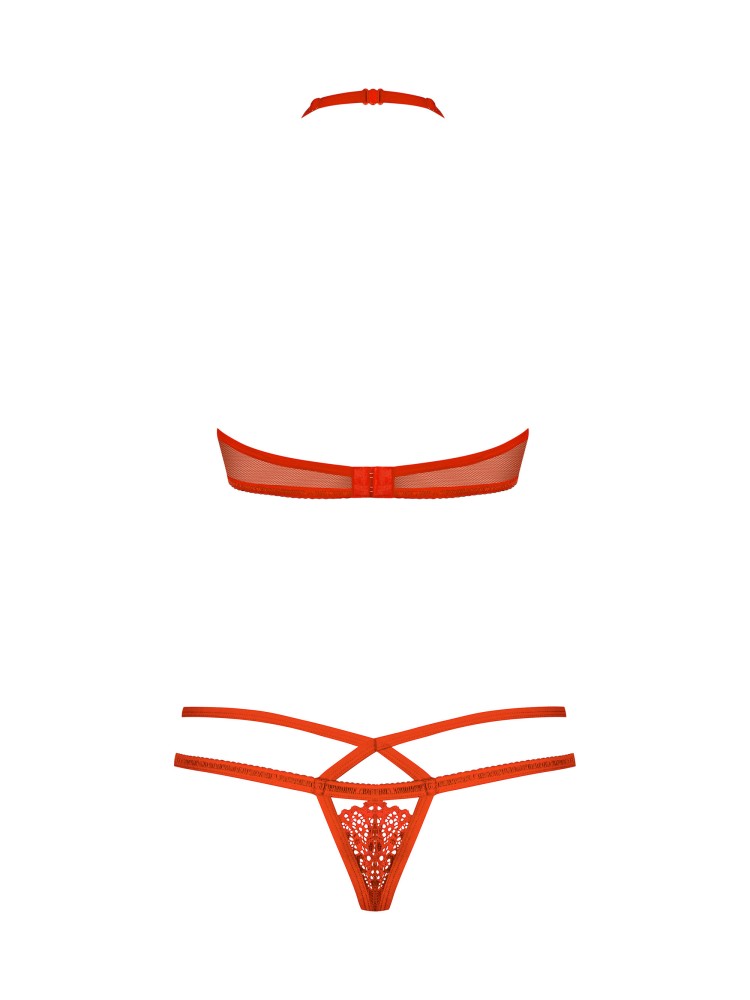 838-Set-3 Komplet 2-Częściowy Czerwony L/Xl Obsessive