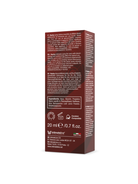 Spray Opóźniający Wytrysk Replay 20Ml IntimateLine