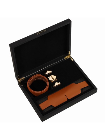 Maska Na Oczy Blindfold Kit Brown LOCKINK