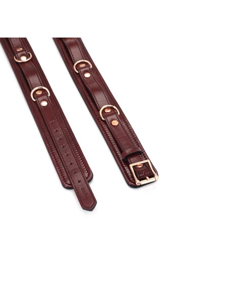 Kajdanki Wine Red Thigh Cuffs L Size Liebe Seele
