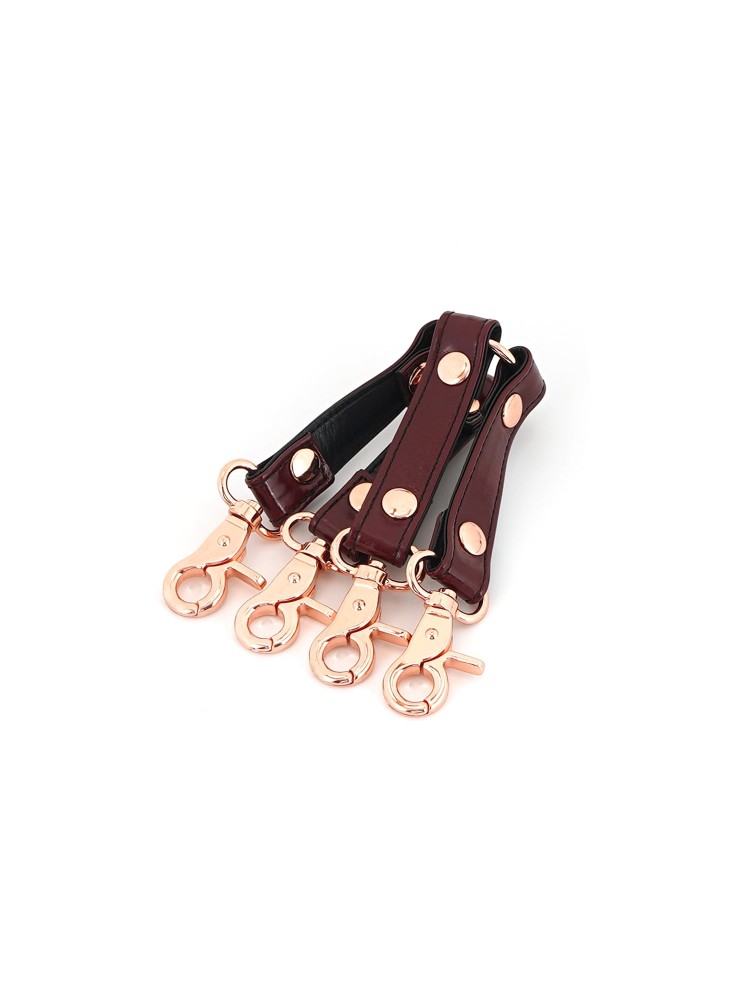 Uprząż Bondage Wine Red Hogtie Liebe Seele