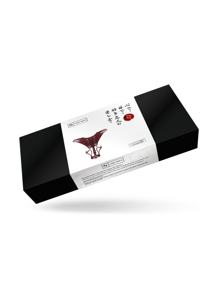 Wine Red Delux Strap On Forced Orgasm Harness Belt Liebe Seele