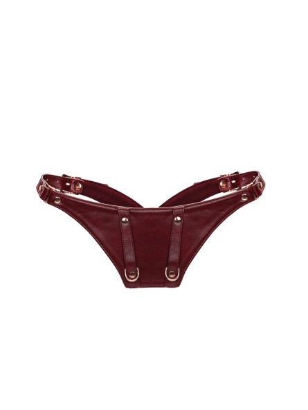 Wine Red Delux Strap On Forced Orgasm Harness Belt Liebe Seele