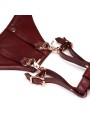 Wine Red Delux Strap On Forced Orgasm Harness Belt Liebe Seele