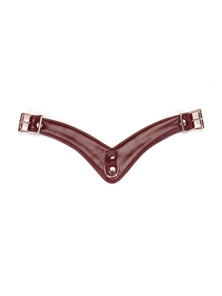 Wine Red Delux Strap On Forced Orgasm Harness Belt Liebe Seele