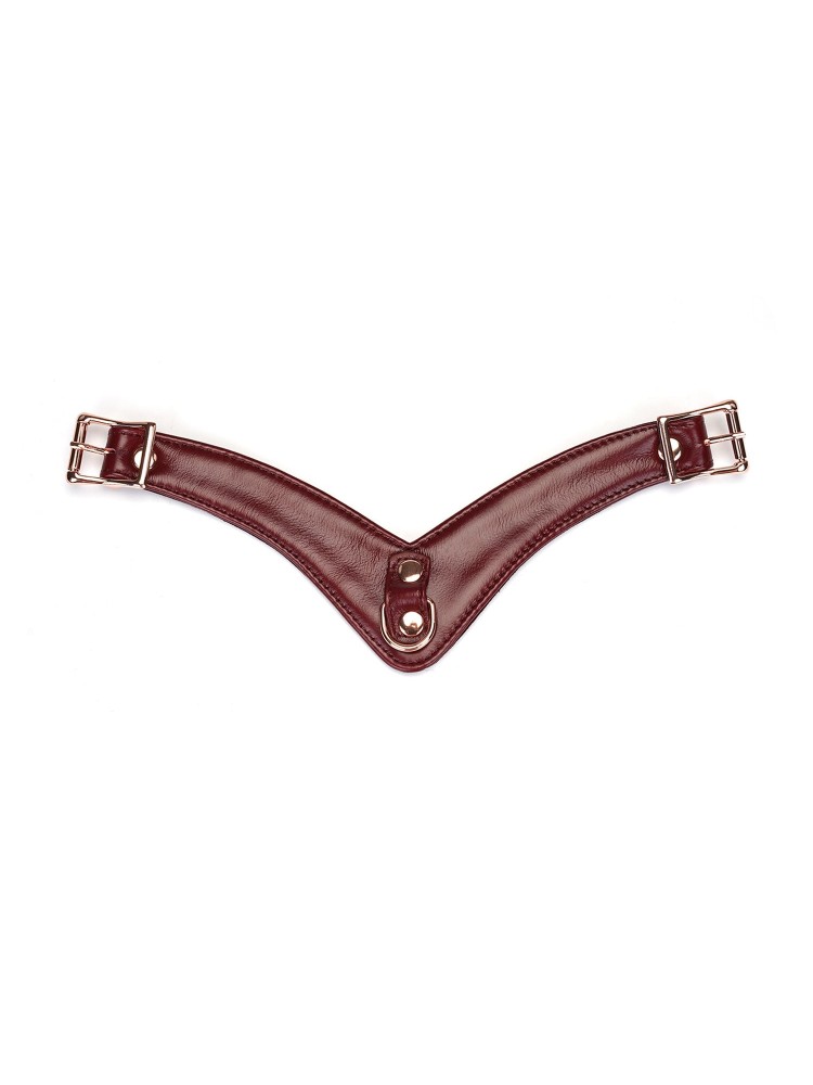 Wine Red Delux Strap On Forced Orgasm Harness Belt Liebe Seele