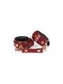 Kajdanki Wine Red Narrow Wrist Cuffs Liebe Seele