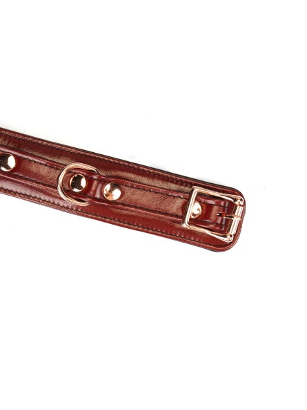 Kajdanki Wine Red Narrow Wrist Cuffs Liebe Seele