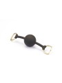 Kinbaku Ukiyoe Bal Gag With Red Rosy Leather Straps Liebe Seele