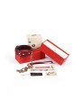 Kinbaku Ukiyoe Red Rosy Leather Collar And Leash Liebe Seele