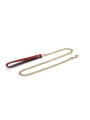 Kinbaku Ukiyoe Red Rosy Leather Collar And Leash Liebe Seele