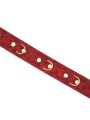 Kinbaku Ukiyoe Red Rosy Leather Collar And Leash Liebe Seele