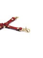 Uprząż Kinbaku Ukiyoe Red Rosy Leather Hogtie Liebe Seele