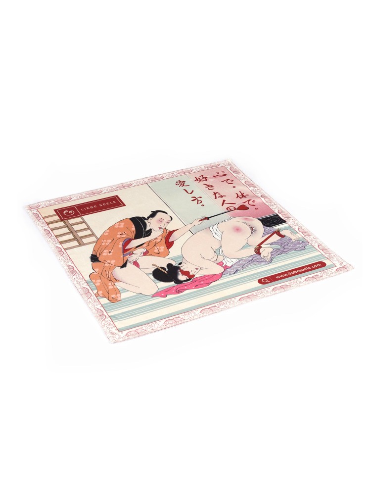 Szpicruta Kinbaku Ukiyoe Red Rosy Leather Crop Liebe Seele
