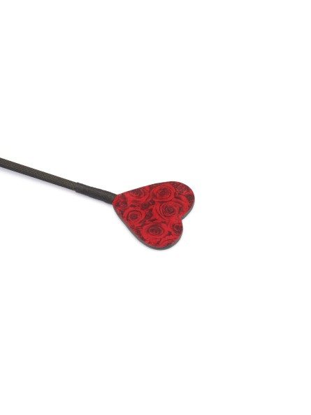 Szpicruta Kinbaku Ukiyoe Red Rosy Leather Crop Liebe Seele