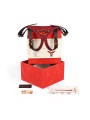 Kinbaku Ukiyoe Red Rosy Leather Strap On Harness Liebe Seele