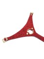 Kinbaku Ukiyoe Red Rosy Leather Strap On Harness Liebe Seele