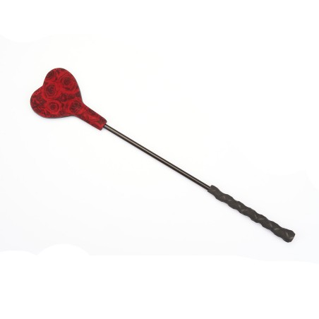 Szpicruta Kinbaku Ukiyoe Red Rosy Leather Mini Crop Liebe Seele