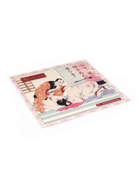 Szpicruta Kinbaku Ukiyoe Red Rosy Leather Mini Crop Liebe Seele