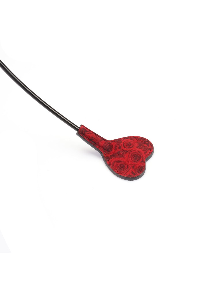 Szpicruta Kinbaku Ukiyoe Red Rosy Leather Mini Crop Liebe Seele