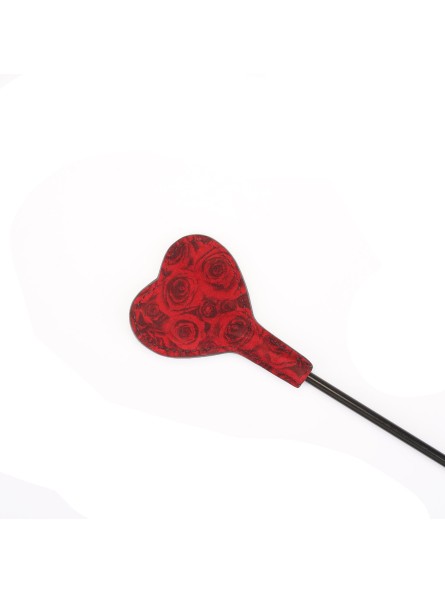 Szpicruta Kinbaku Ukiyoe Red Rosy Leather Mini Crop Liebe Seele
