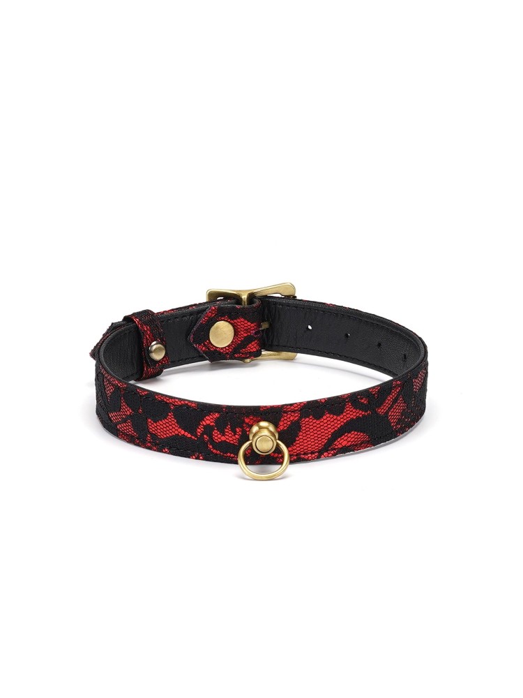 Obróżka Victorian Garden Lace And Pu Choker Liebe Seele