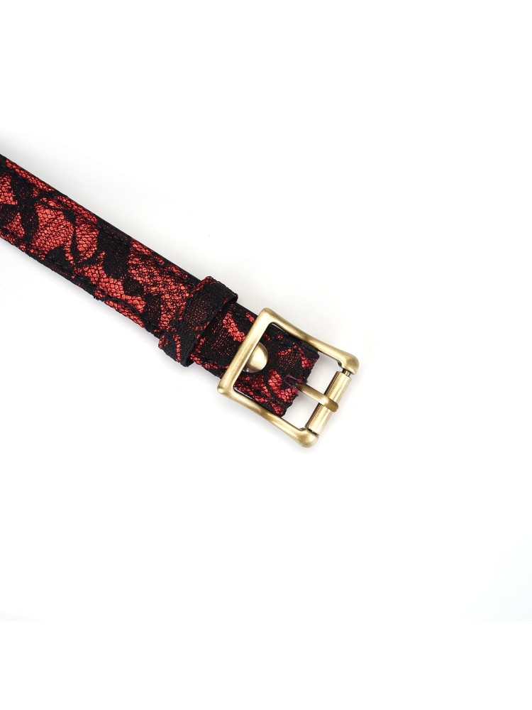 Obróżka Victorian Garden Lace And Pu Choker Liebe Seele