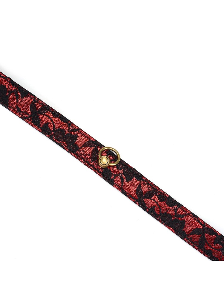 Obróżka Victorian Garden Lace And Pu Choker Liebe Seele