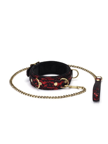 Victorian Garden Lace And Velvet Collar With Leash Liebe Seele