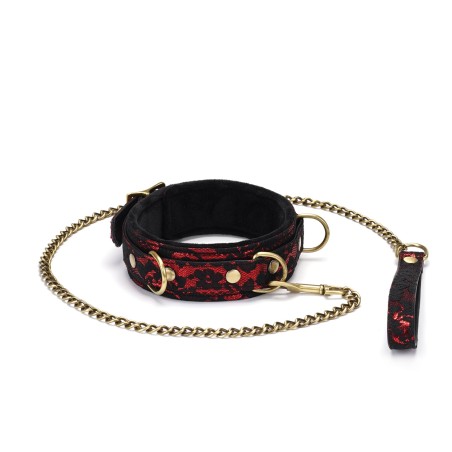 Victorian Garden Lace And Velvet Collar With Leash Liebe Seele