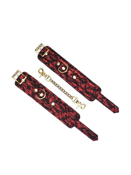 Kajdanki Victorian Garden Lace And Velvet Wrist Cuffs Liebe Seele