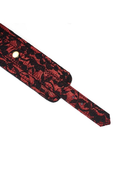 Kajdanki Victorian Garden Lace And Velvet Wrist Cuffs Liebe Seele