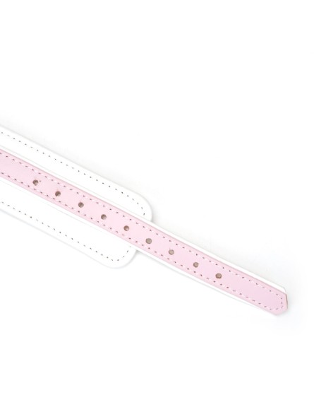 Obróżka White & Pink Fairy Goat Leather Collar Liebe Seele