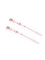 Kajdanki White & Pink Fairy Goat Leather Ankle Cuffs Liebe Seele