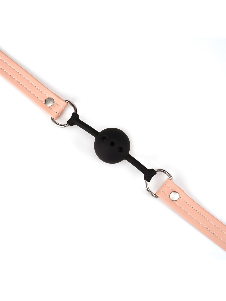 Knebel Pink Organosilicon Ball Gag Liebe Seele
