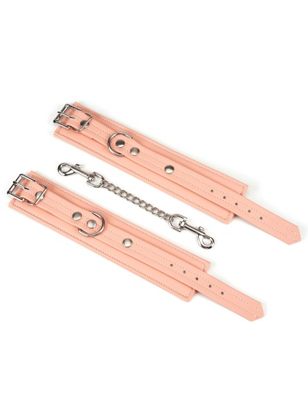 Kajdanki Pink Organosilicon Wrist Cuffs Liebe Seele
