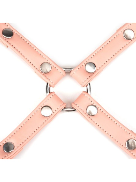 Uprząż Bondage Pink Organosilicon Hogtie Liebe Seele