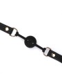 Knebel Black Organosilicon Ball Gag Liebe Seele