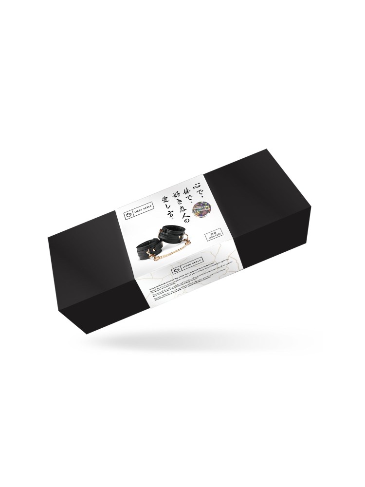 Kajdanki Black Organosilicon Ankle Cuffs Liebe Seele