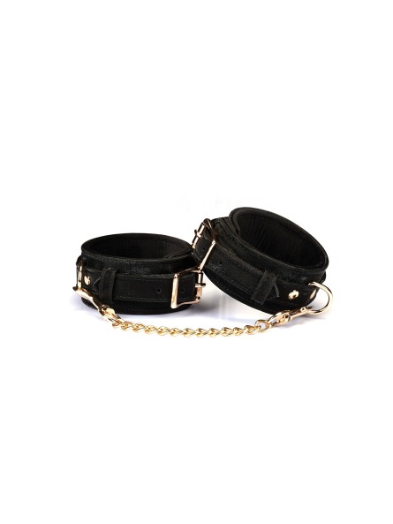 Kajdanki Boudoir Amor Black Ankle Cuffs Liebe Seele
