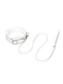Obróżka Ze Smyczą Fuji White Collar With Leash Liebe Seele